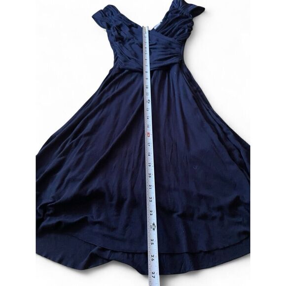 Anthropologie Bailey 44 Rushing Ruffles Dress, Navy Blue, XS Excellent Condition - Picture 4 of 6